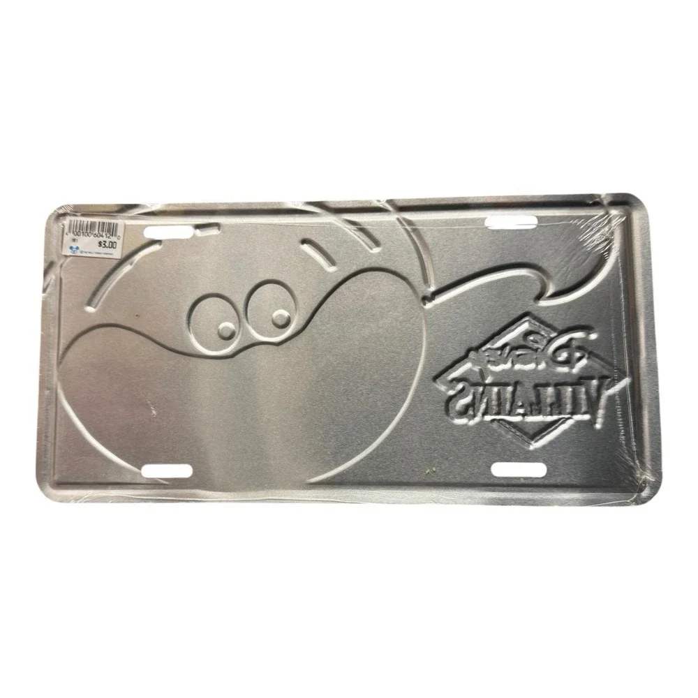 Cheshire Cat Disney‎ License Plate Alice In Wonderland Villains Sealed Metal